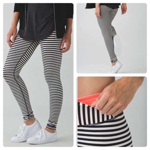 lululemon athletica Pants - Lululemon Parallel Stripe Wunder Under Pants